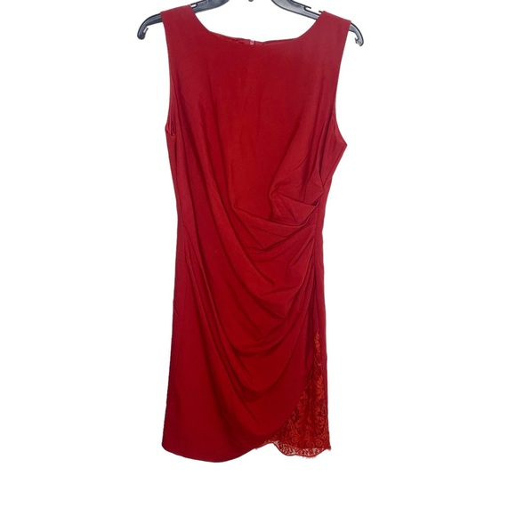 AIJEK red cocktail dress size 4 EUC - Picture 3 of 6